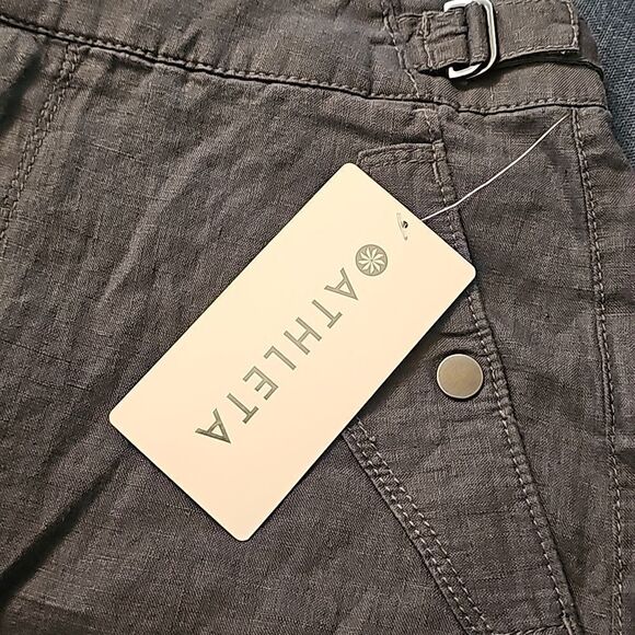 Athleta Voyager Linen Short, Size 4, Granite Blue, NWT - Picture 9 of 10